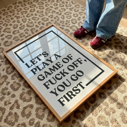 Funny Sweary Quote Print – Alternative Hallway Typography Art