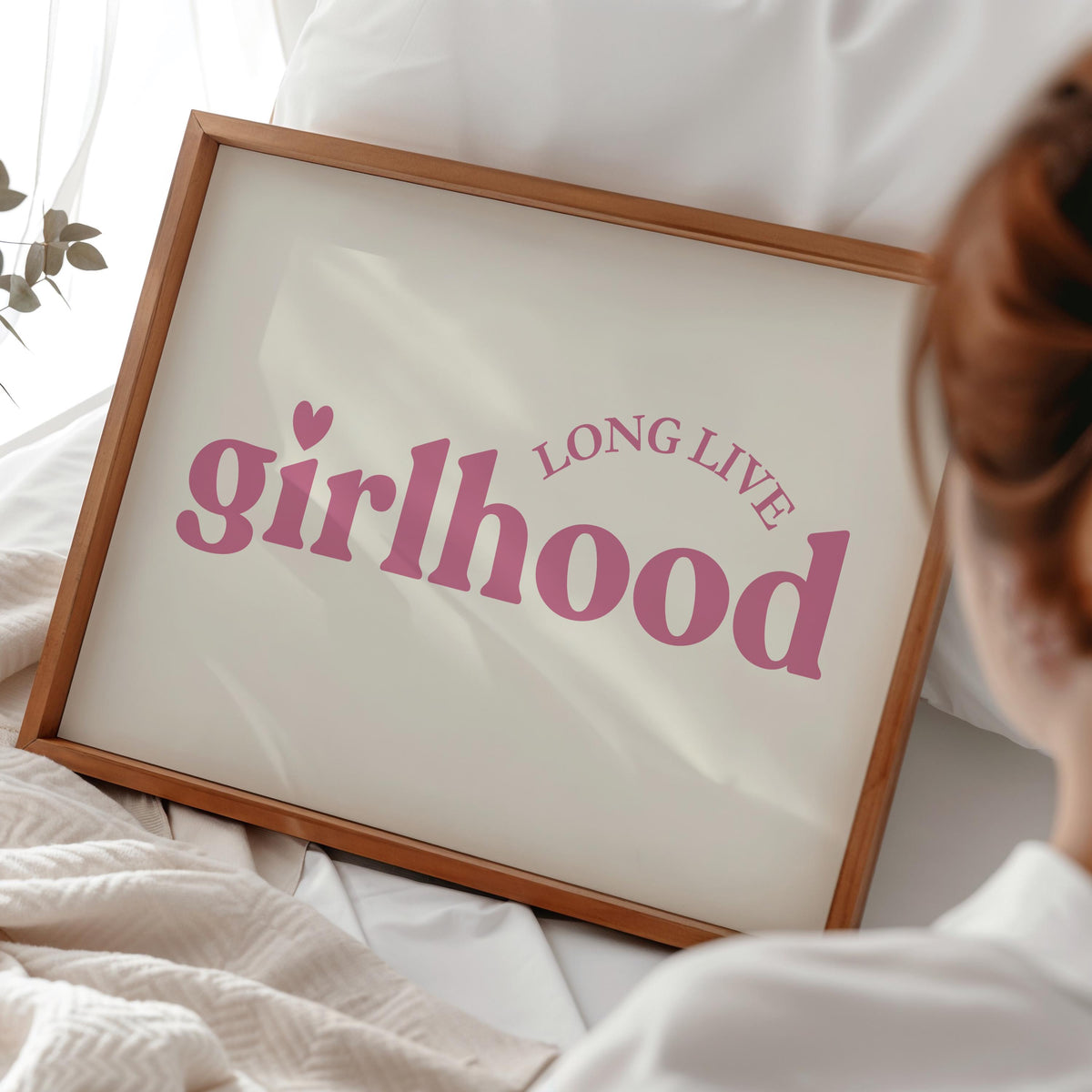 Girlhood - Dressing Room Prints - Pink Home Decor for Girls Room - Feel Good Quotes - Preppy Wall Art - Teen Girl Decor