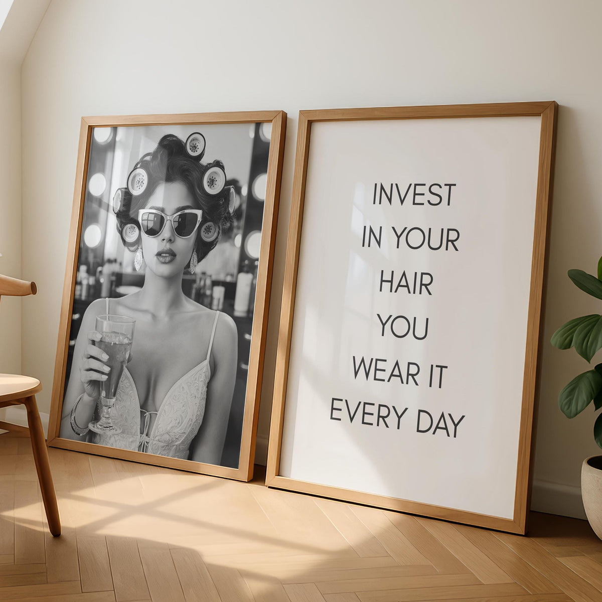 Set of 2 Salon Prints - Salon Decor - Hair Dressers Wall Art