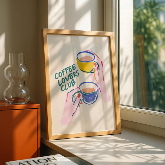 Coffee Kitchen Print - Cute coffee Art - Cafe Wall Prints