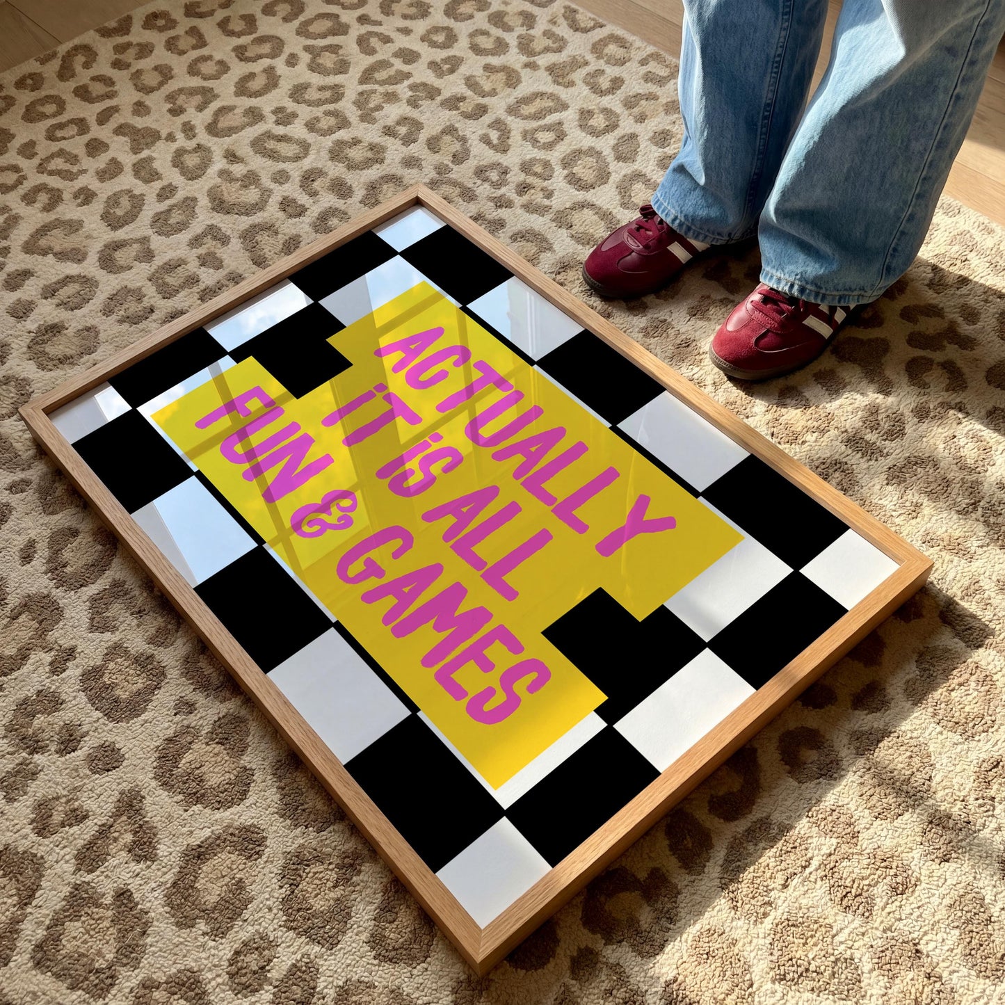 Fun and Games - Funny Quotes - Funky Wall Art - Eclectic Prints - Maximalist Decor