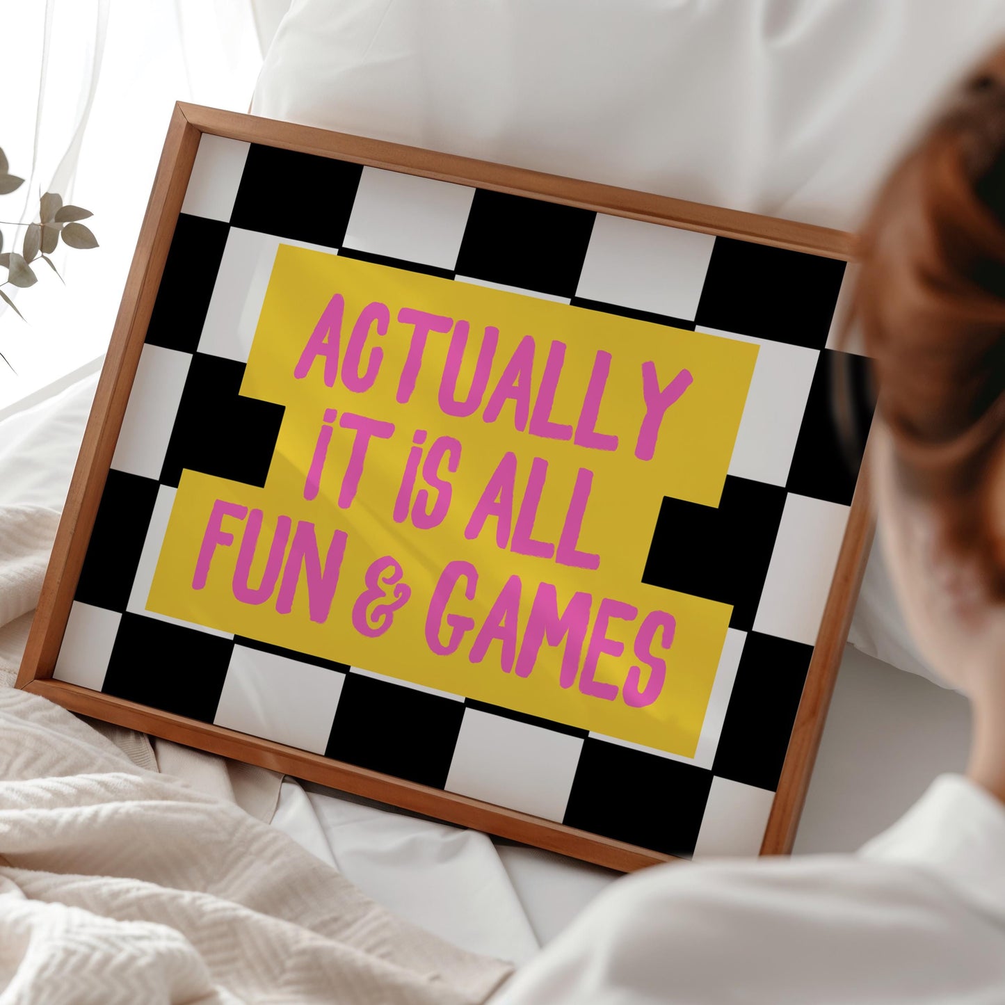 Fun and Games - Funny Quotes - Funky Wall Art - Eclectic Prints - Maximalist Decor