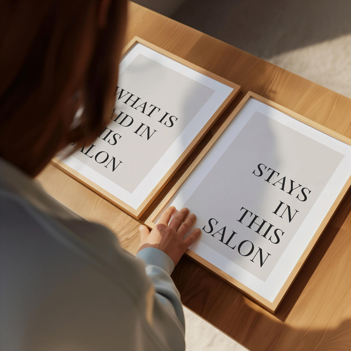 Set of 2 Salon Prints - Salon Decor - Hair Dressers Wall Art - Nail Salon