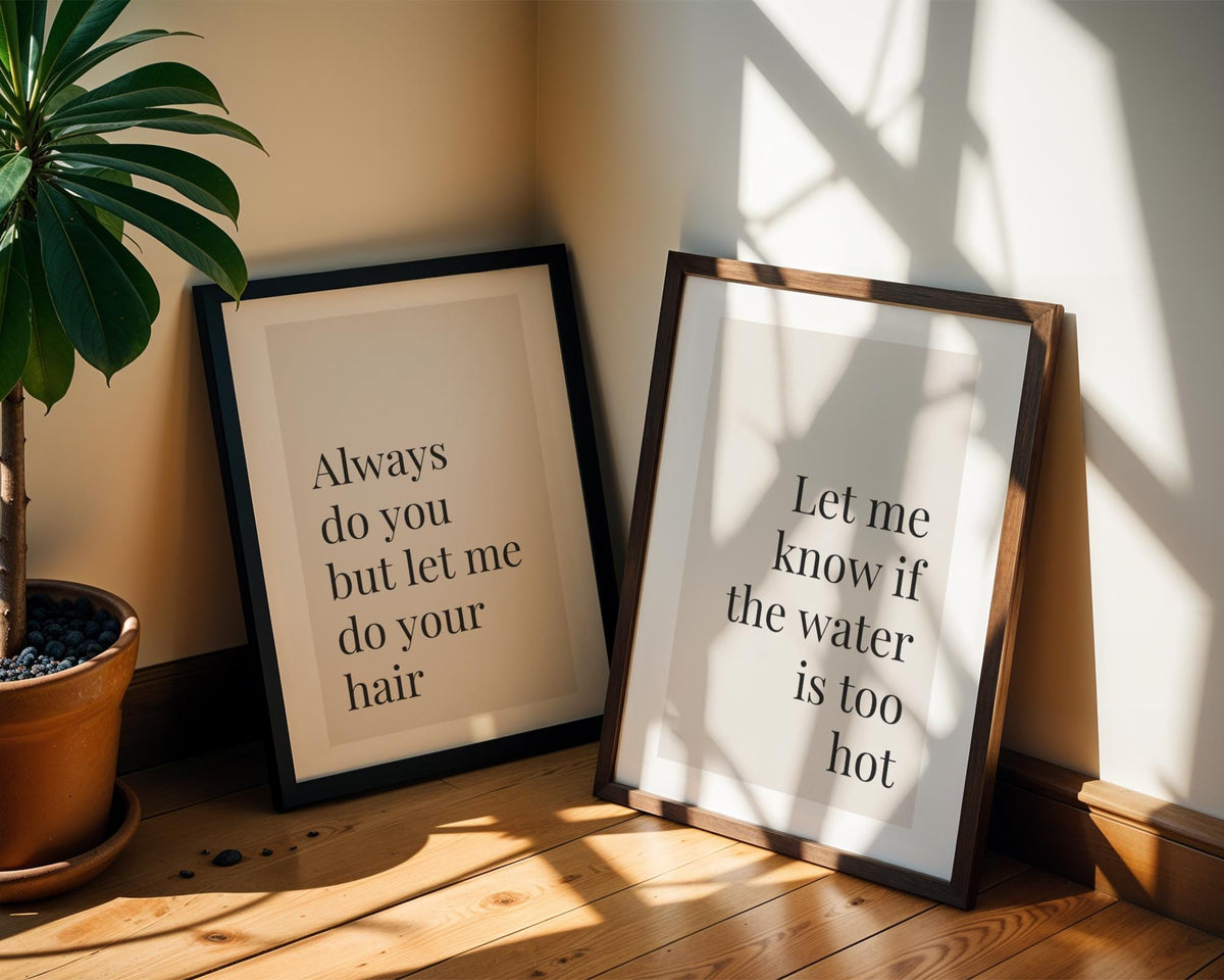 Set of 2 Salon Prints - Salon Decor - Hair Dressers Wall Art