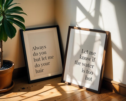 Set of 2 Salon Prints - Salon Decor - Hair Dressers Wall Art
