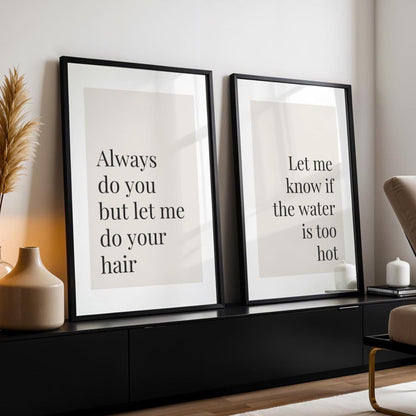 Set of 2 Salon Prints - Salon Decor - Hair Dressers Wall Art
