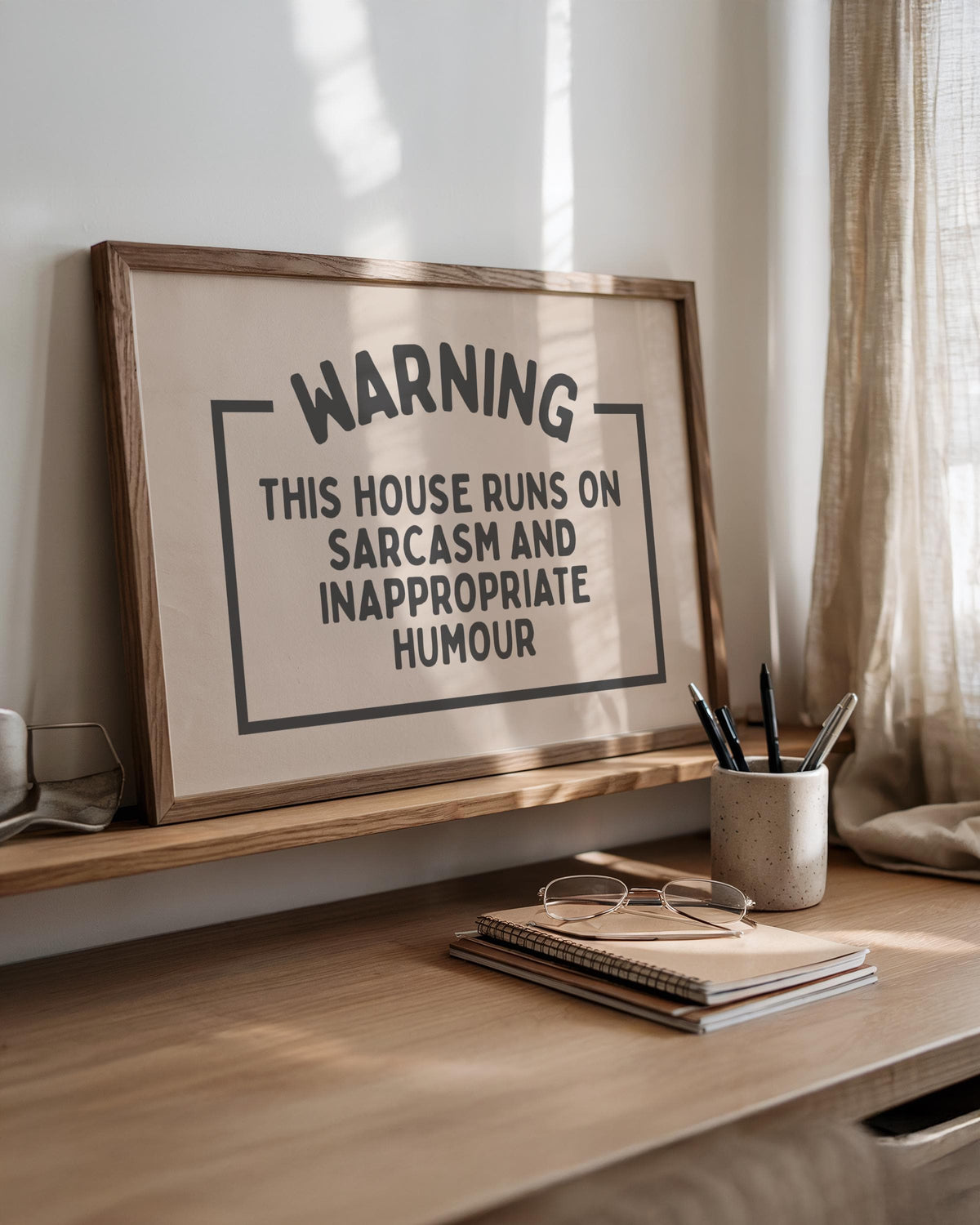 Sarcasm poster - Funny Wall Art Print - Family Prints - Alternative Home Decor - Unwelcome Sign - warning sign
