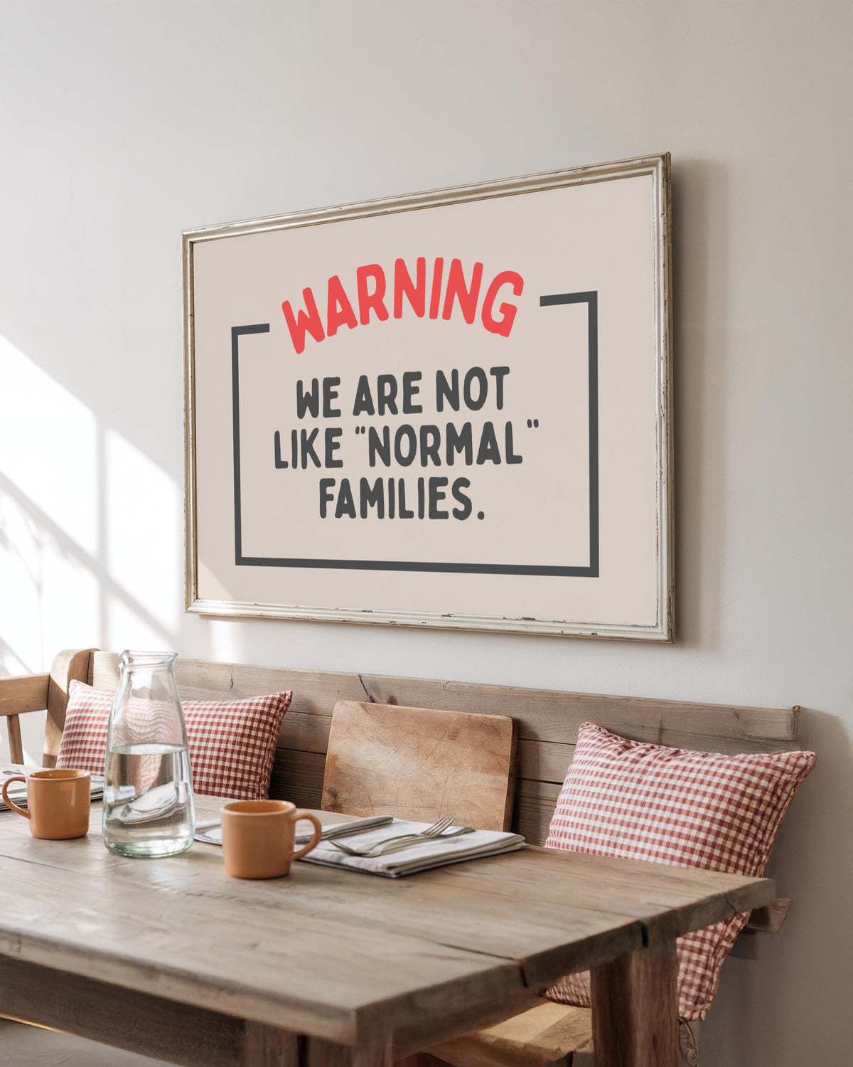Hallway Prints - Funny Wall Art Print - Family Prints - Alternative Home Decor - Unwelcome Sign - warning sign