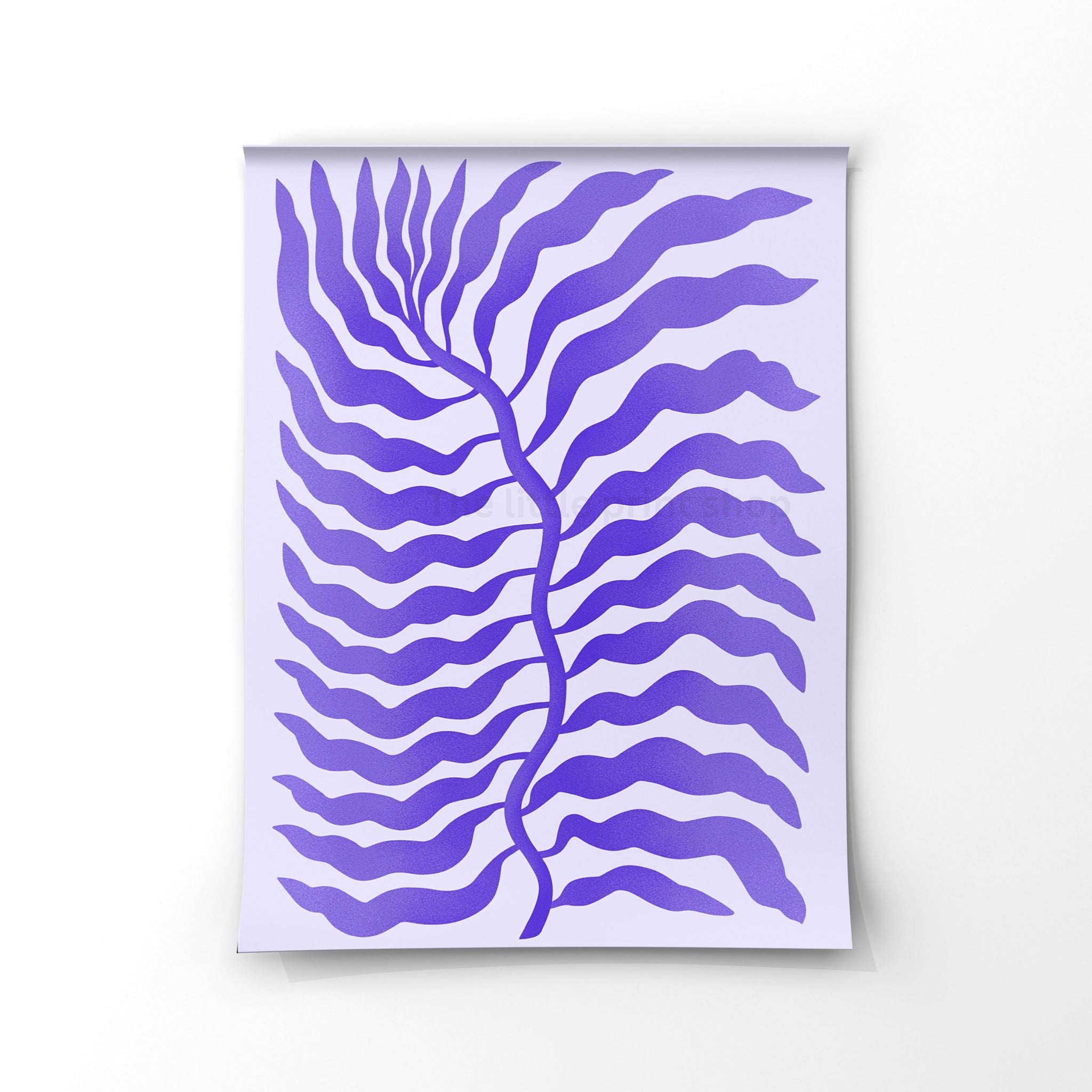 Purple Abstract Shape
