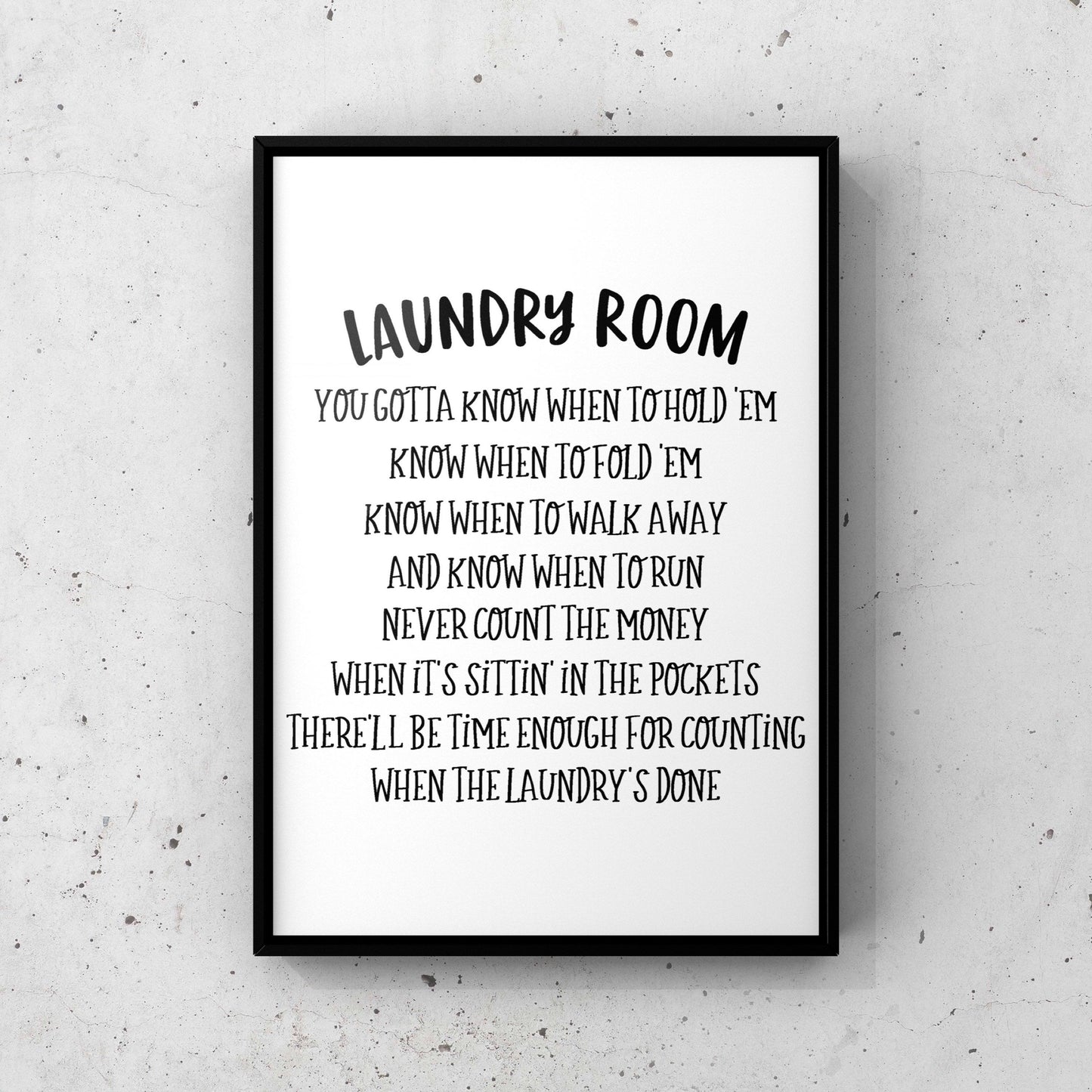 Laundry room song