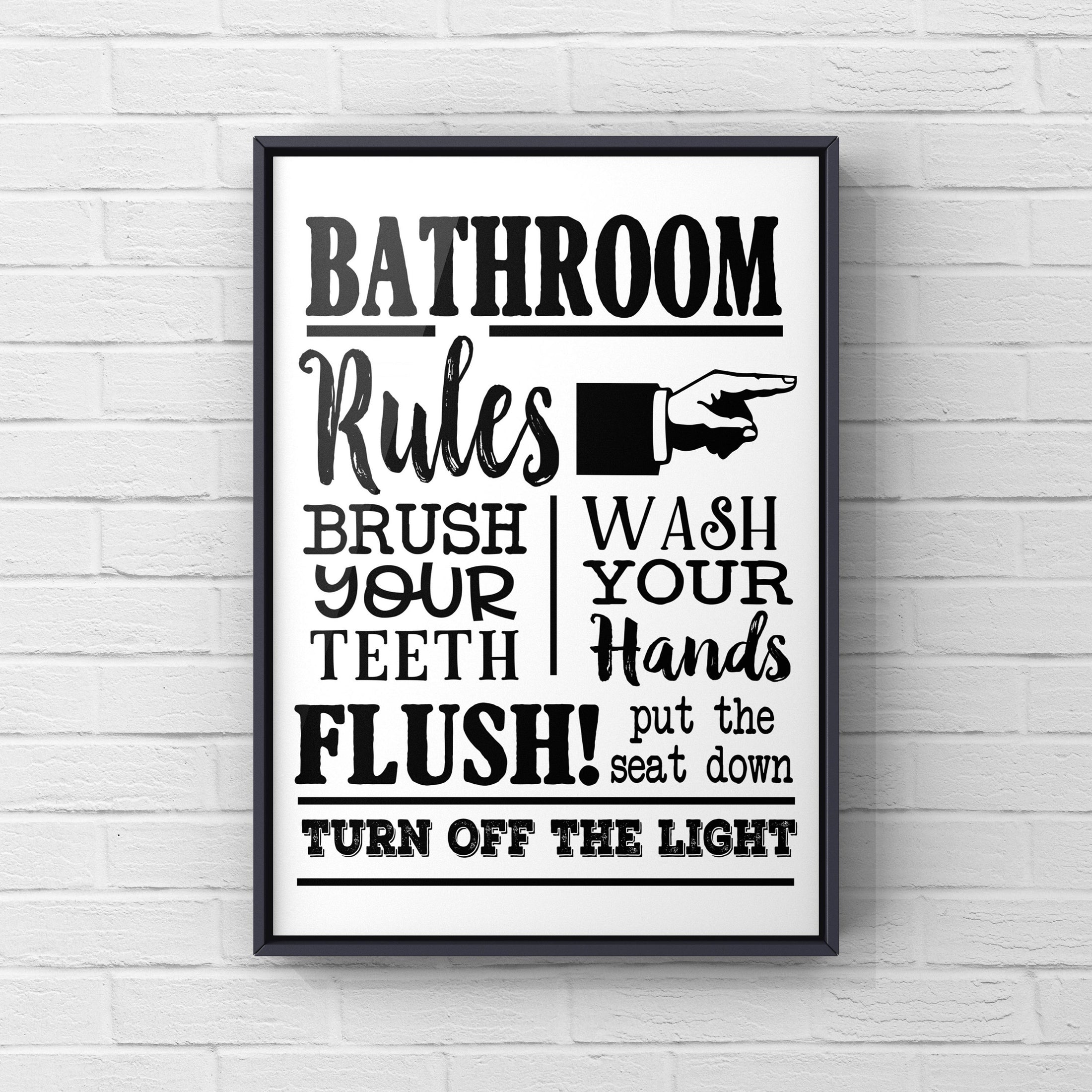 Bathroom Rules