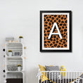 Load image into Gallery viewer, Leopard print monogram letter
