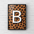 Load image into Gallery viewer, Leopard print monogram letter
