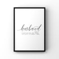 Load image into Gallery viewer, Set of 2 Husband and Wife Definition prints

