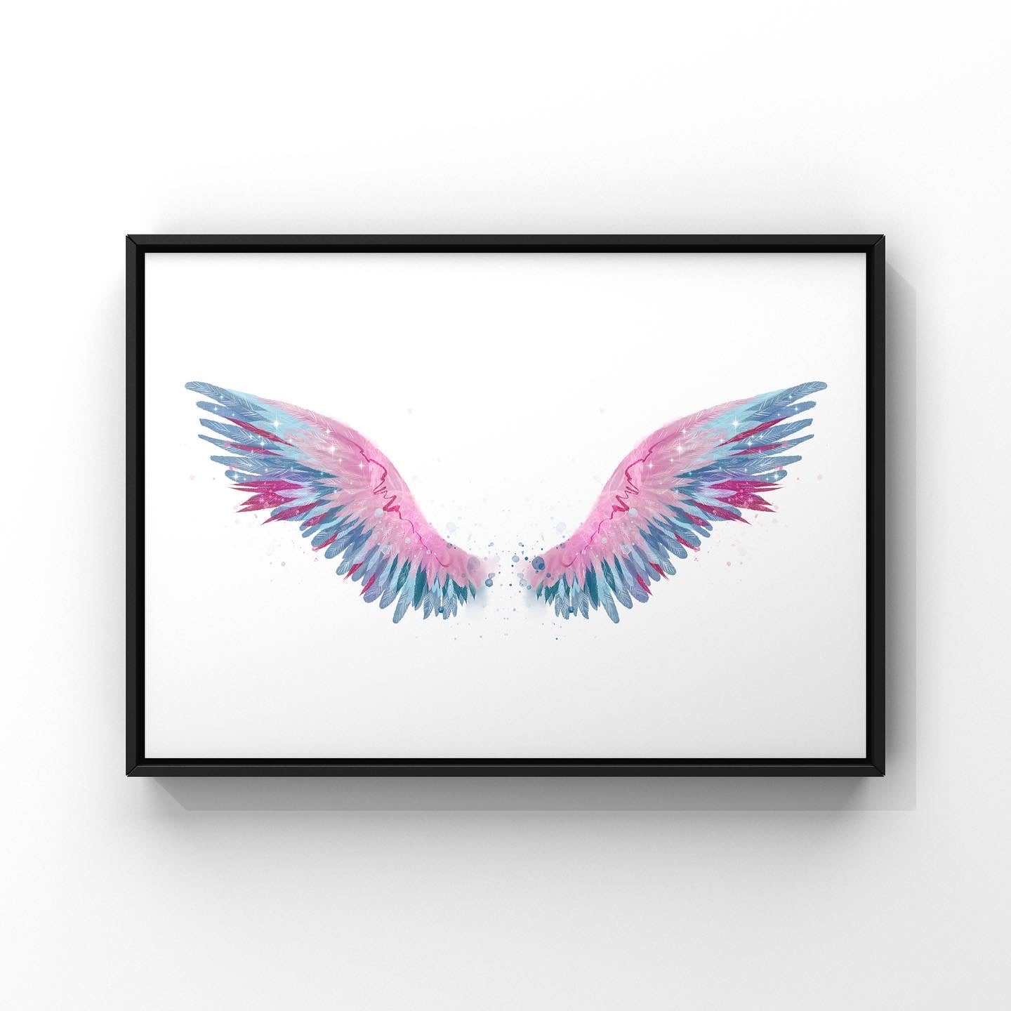 Angel Wings Pink & Blue