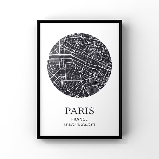 City map prints (Set of 3)
