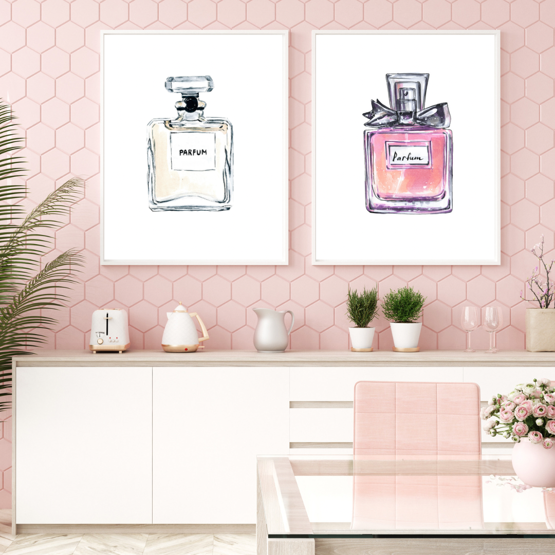 Set of 2 perfume prints