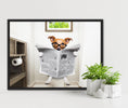 Load image into Gallery viewer, Jack Russel on the toilet
