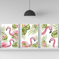 Load image into Gallery viewer, Set of 3 flamingo prints
