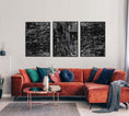 Load image into Gallery viewer, Set of 3 black acrylic prints
