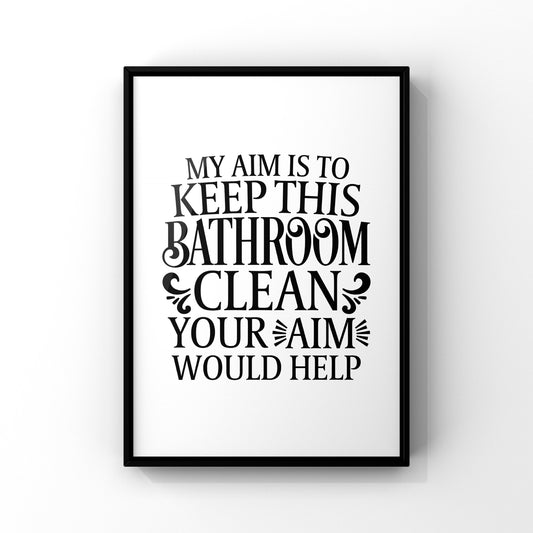 Clean bathroom