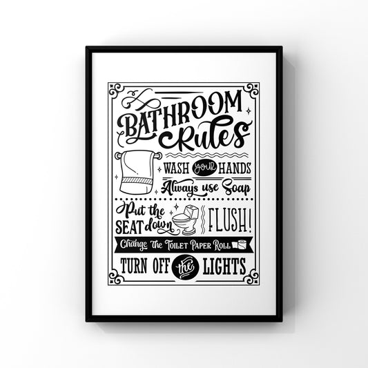 Bathroom rules