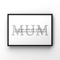 Load image into Gallery viewer, Personalised Mum Print
