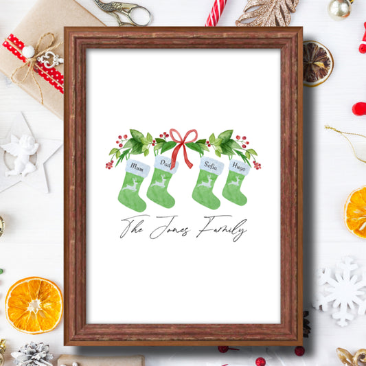 Personalised Christmas stockings 1