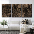 Load image into Gallery viewer, Setof 3 bronze acrylic prints
