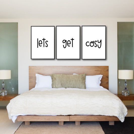 Set of 3 let’s get cosy