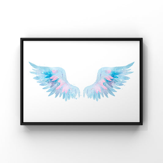 Angel Wings Blue & Pink